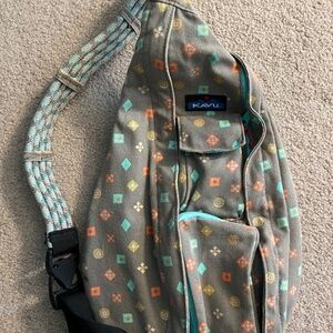 KAVU corton canvas rope sling bag size large